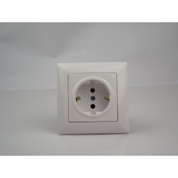 Switch Factory European Style German Wall Socket, 1 Gang Electric Wall Socket